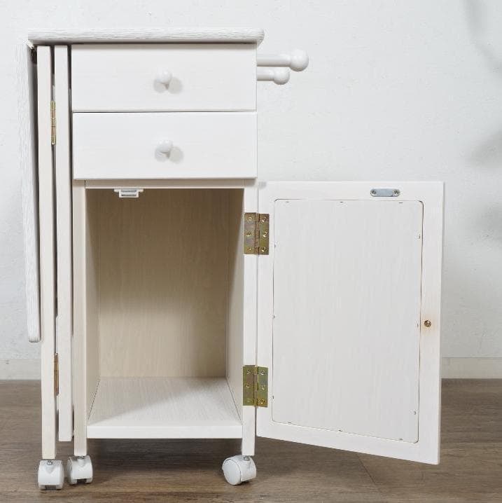 【新品・未使用】 折りたたみデスク サイドデスク ウォッシュホワイト