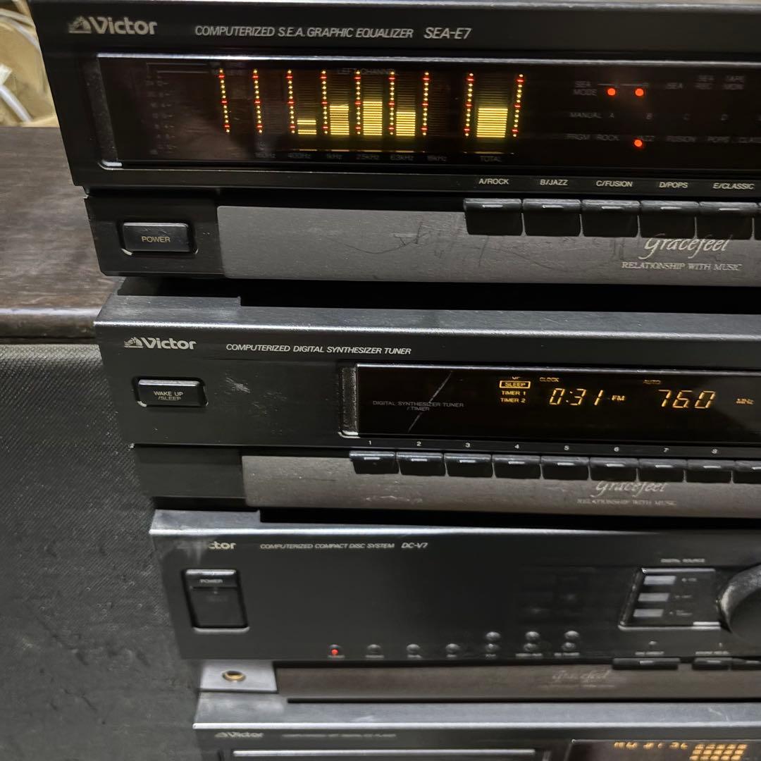 Victor ビクター DC-V7 コンポ 昭和レトロ