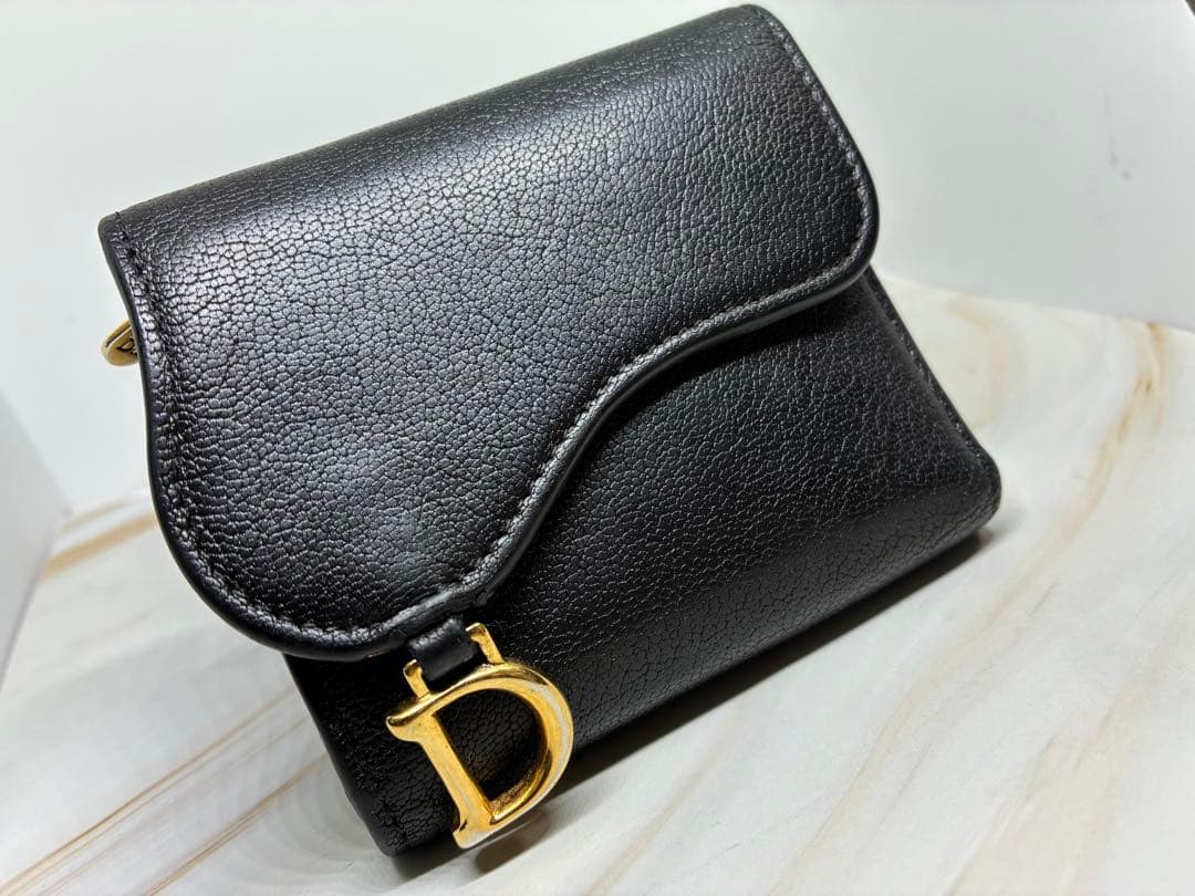 輪*〜様 Dior ディオール サドル ロータスウォレット 3つ折り財布