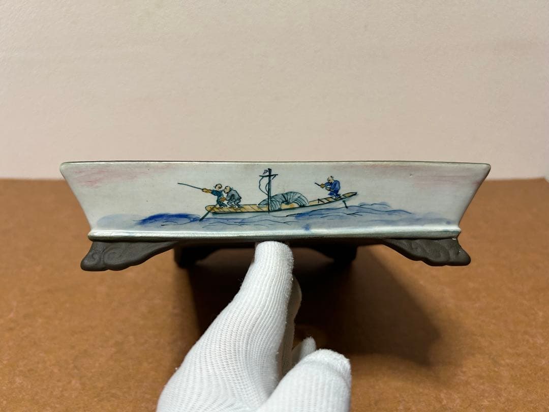 陶翠　絵鉢　盆栽鉢　小品盆栽　山野草