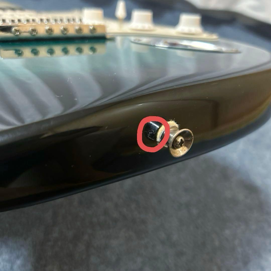 SELDERセルダー　グリーン エレキギター サンバースト