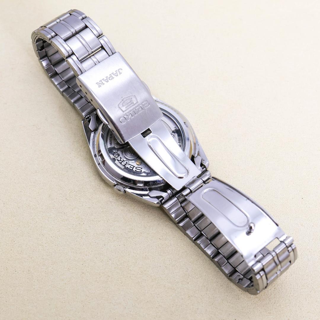 稼働 SEIKO 5 腕時計 機械式 自動巻き 裏スケ デイデイト 2555