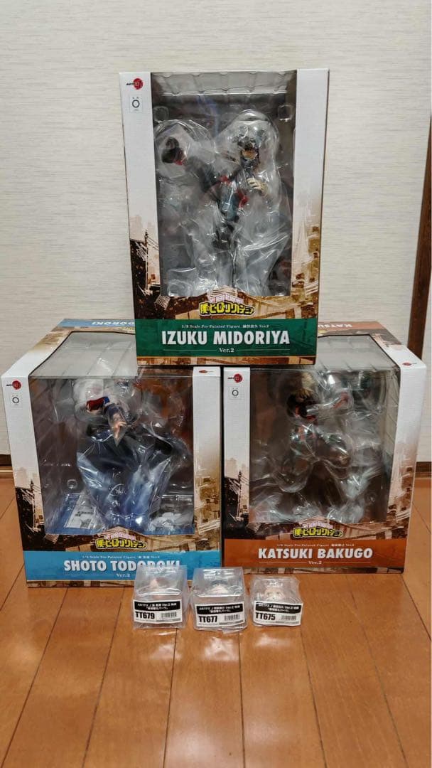 僕のヒーローアカデミア ARTFX-Jフィギュア 3体セット 差し替えパーツ付き