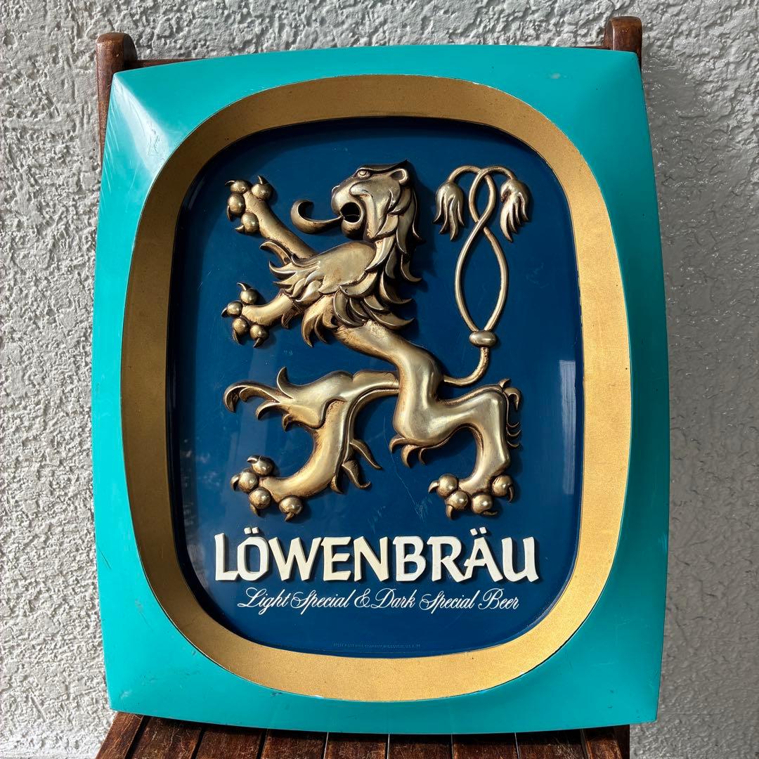 貴重レア！70's USAレーベンブロイ店舗看板BEER　アメリカアンティーク