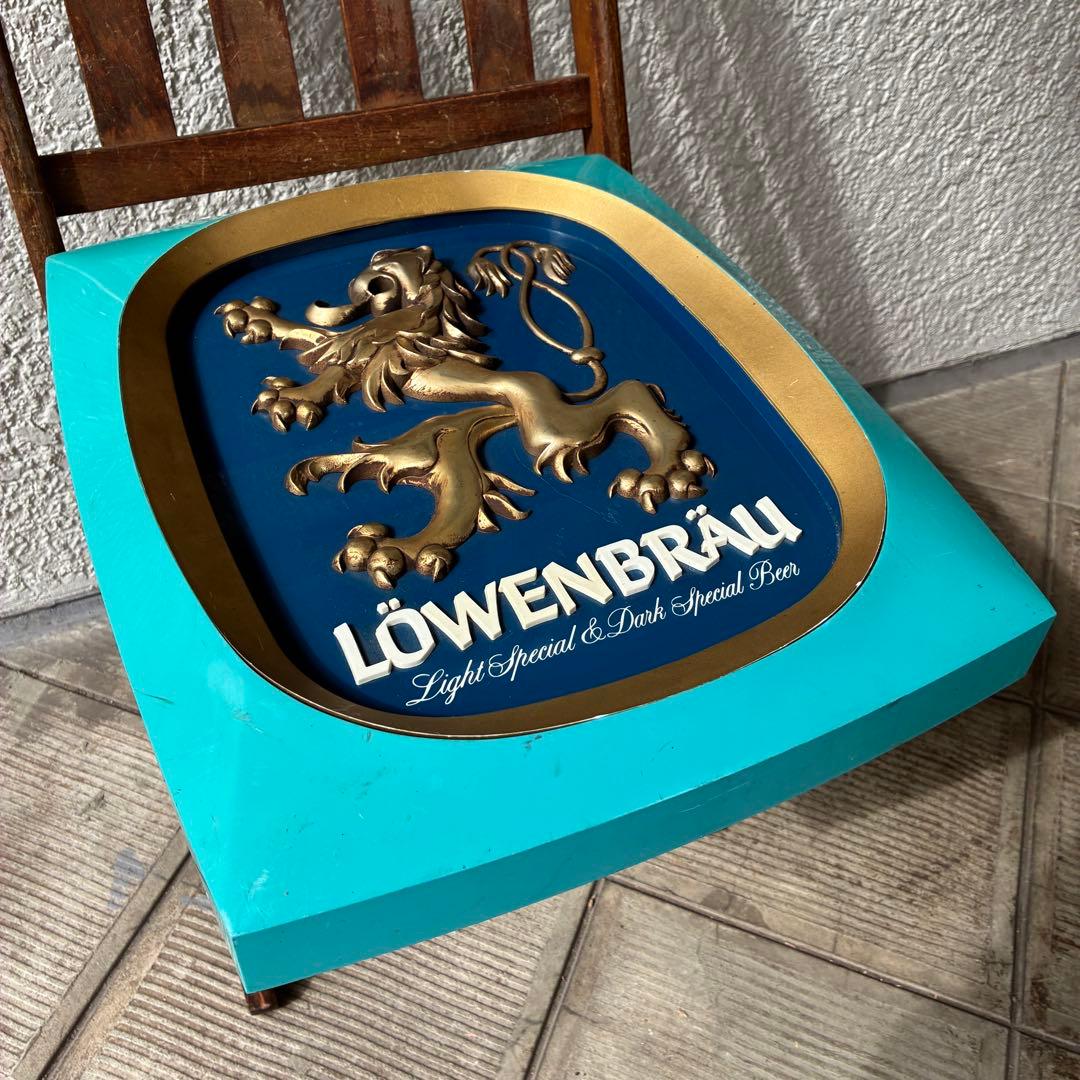 貴重レア！70's USAレーベンブロイ店舗看板BEER　アメリカアンティーク