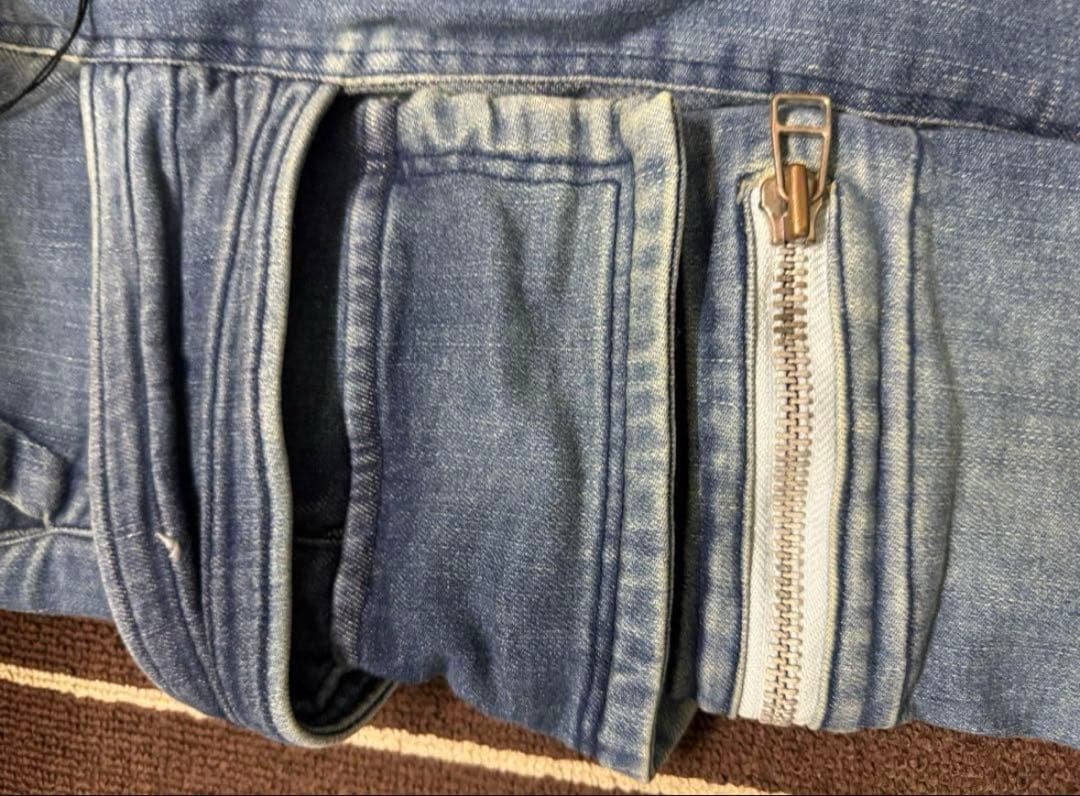 A.F ARTEFACT インディゴデニムカーゴサルエルスキニー　❗️2回着用美品