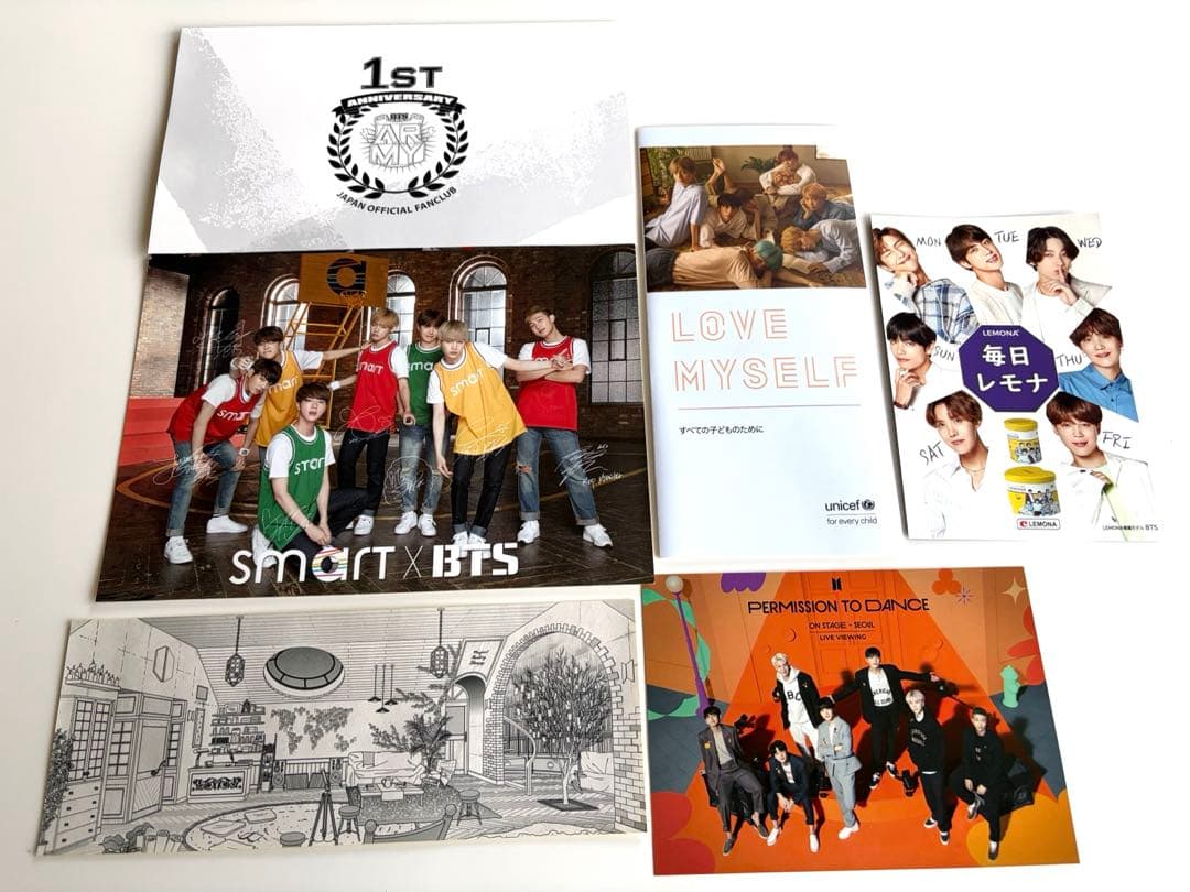 BTS会報vol.1〜10 メッセージカードなど