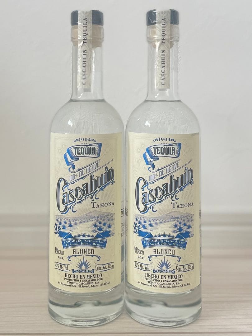 【未開栓】テキーラ Cascahuin Tahona 375ml 2本セット