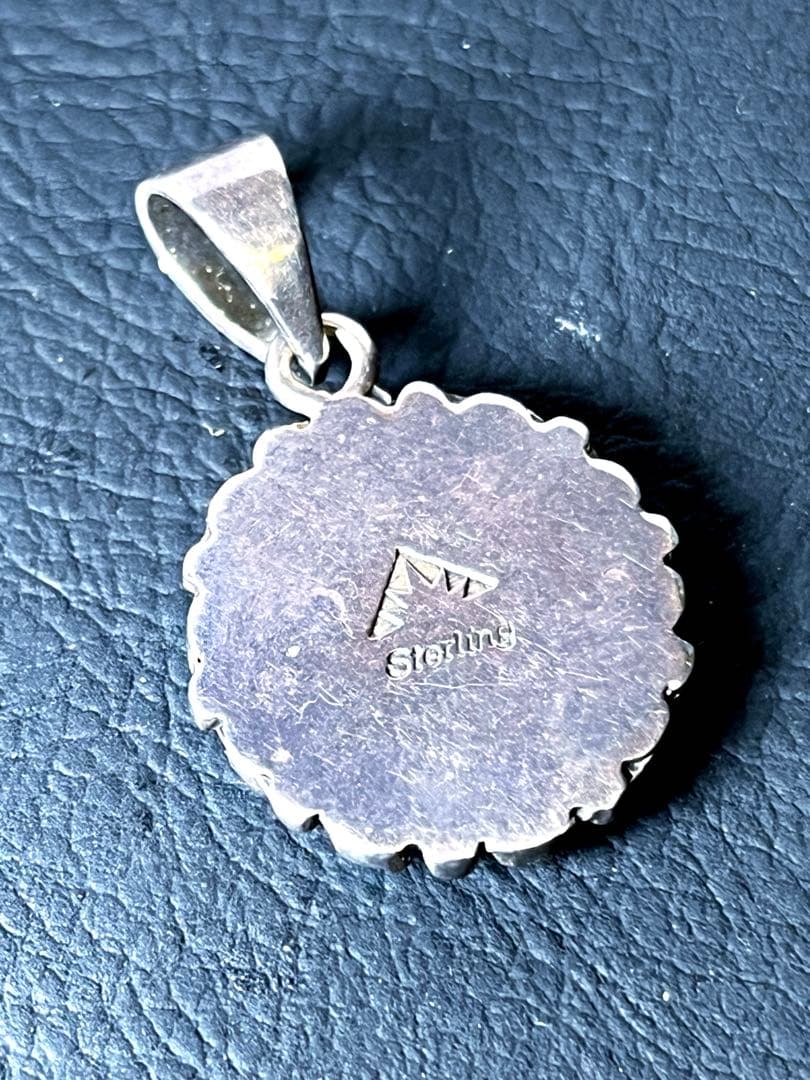 silver925 インディアンジュエリー ターコイズ ペンダント トップ