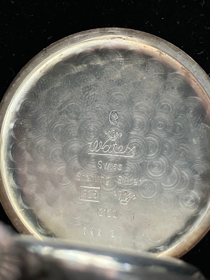 激レア ワテックス 懐中時計 菊紋 銀無垢 レトロ品