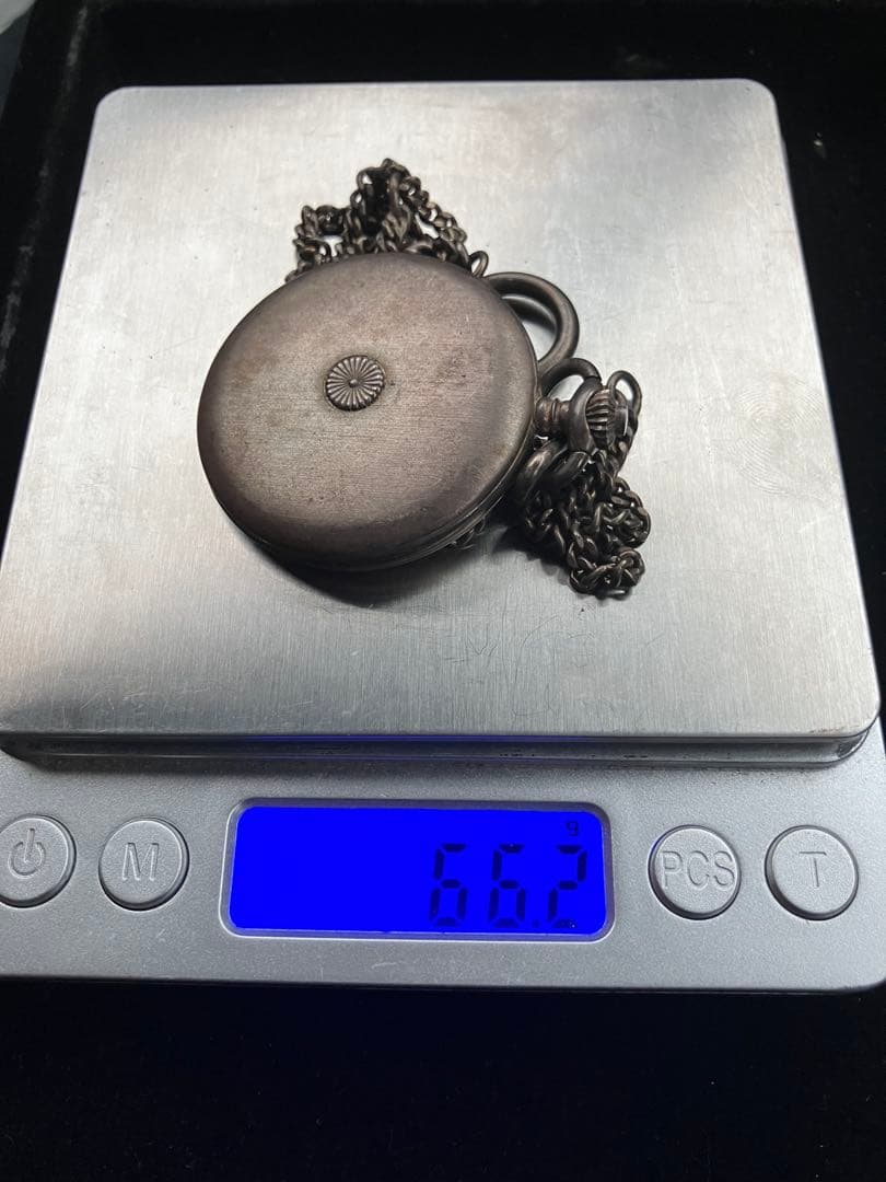 激レア ワテックス 懐中時計 菊紋 銀無垢 レトロ品