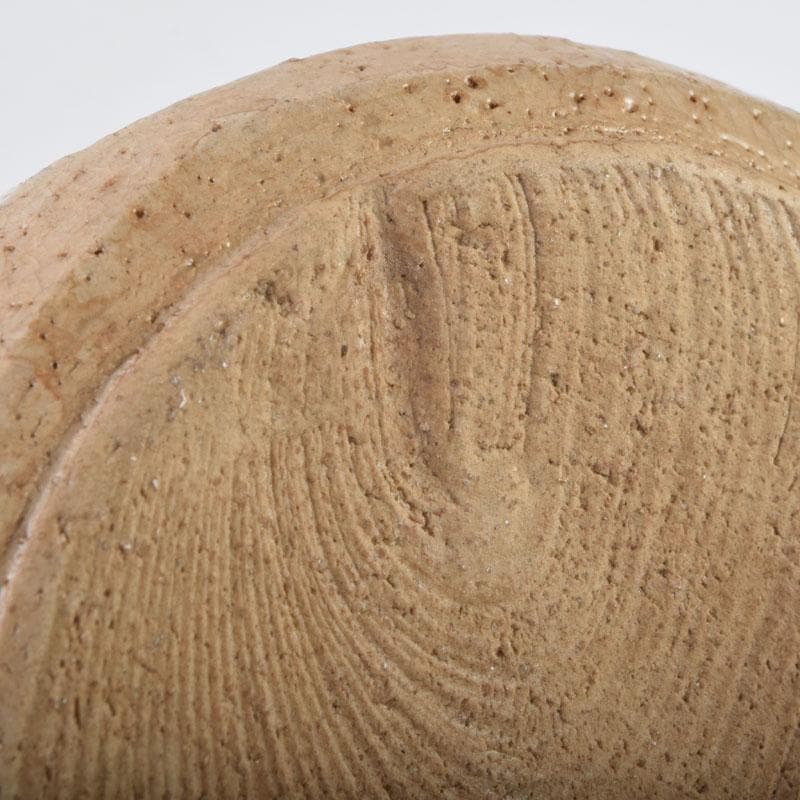 茶道具　織部焼　青織部　水指　陶印あり　時代箱　C　9077