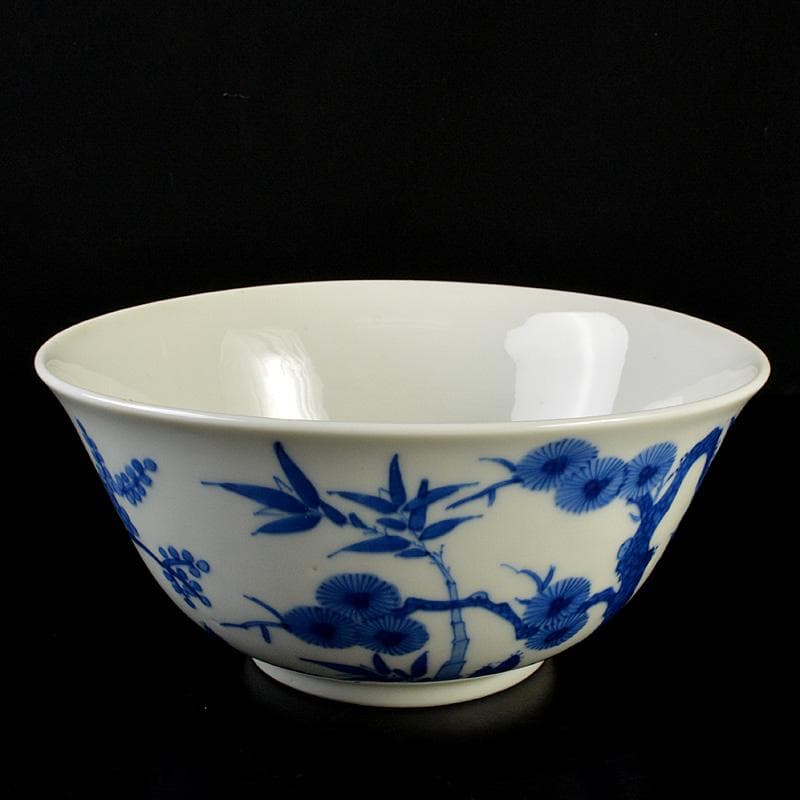 中国　青花　松竹梅文鉢　C　R7333