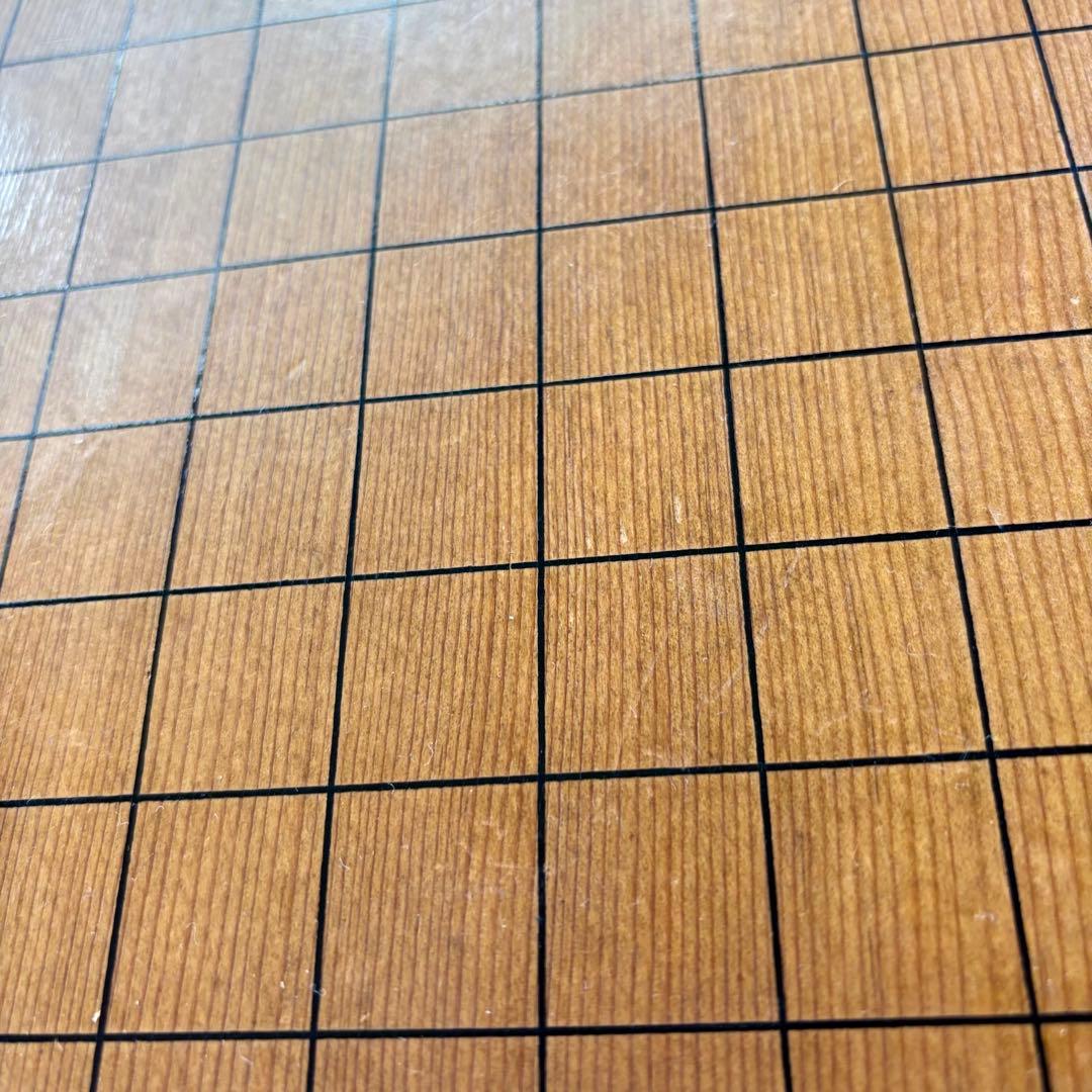 足付碁盤 厚さ約17.5cm ヘソ有り 路盤 囲碁盤