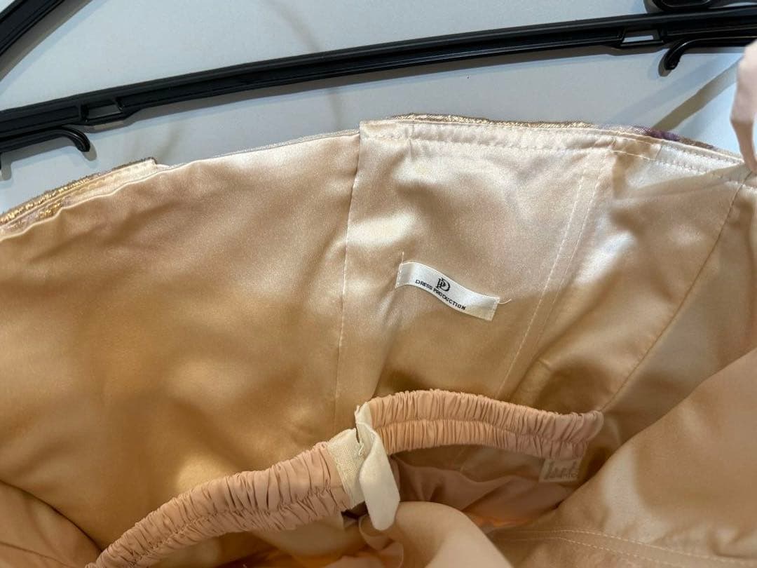 2way 総柄 ジャガード パフスリーブドレス（W299） ドレスプロダクション