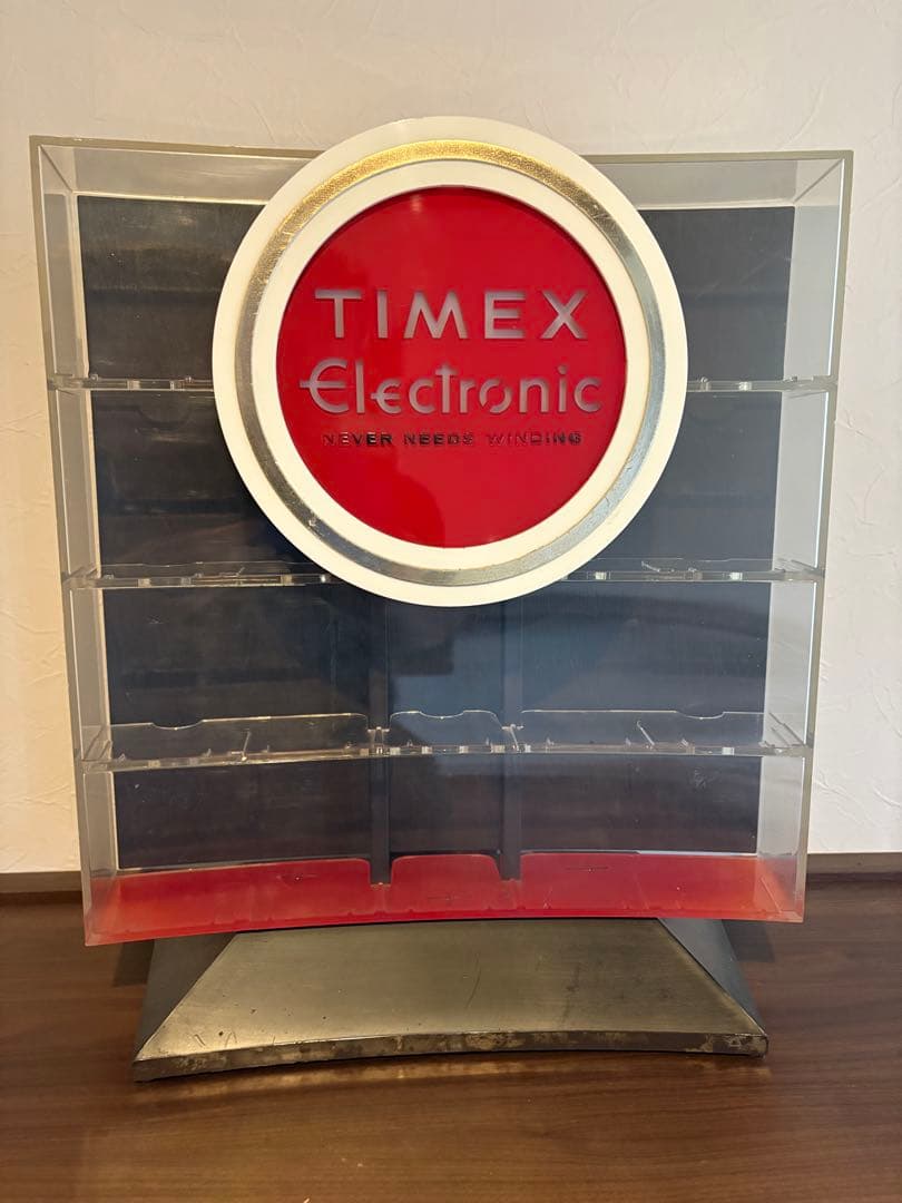TIMEX 70s ディスプレイケース照明付き ディスプレイスタンド　展示ケース