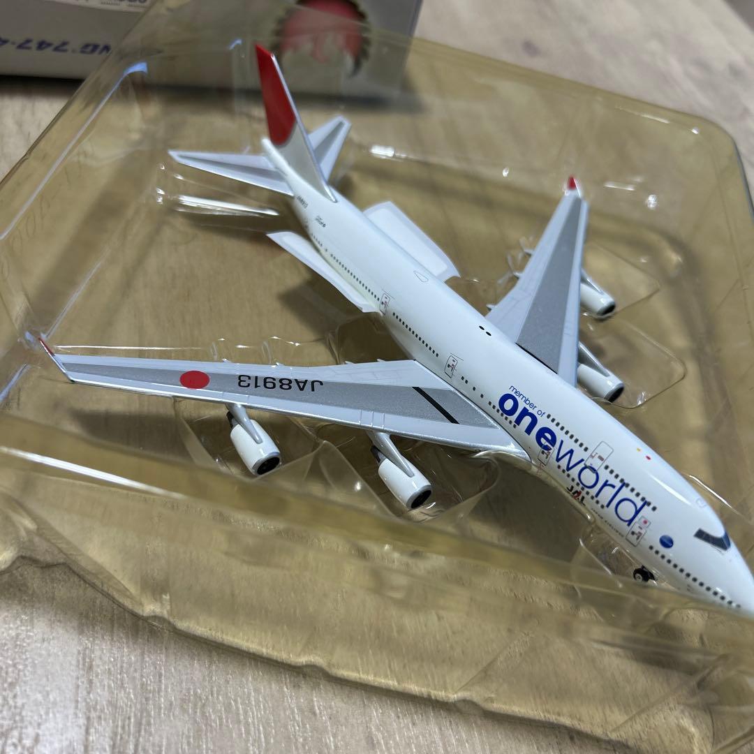 JAL 747-400 日本航空 one world 旧塗装 1:400 Ph