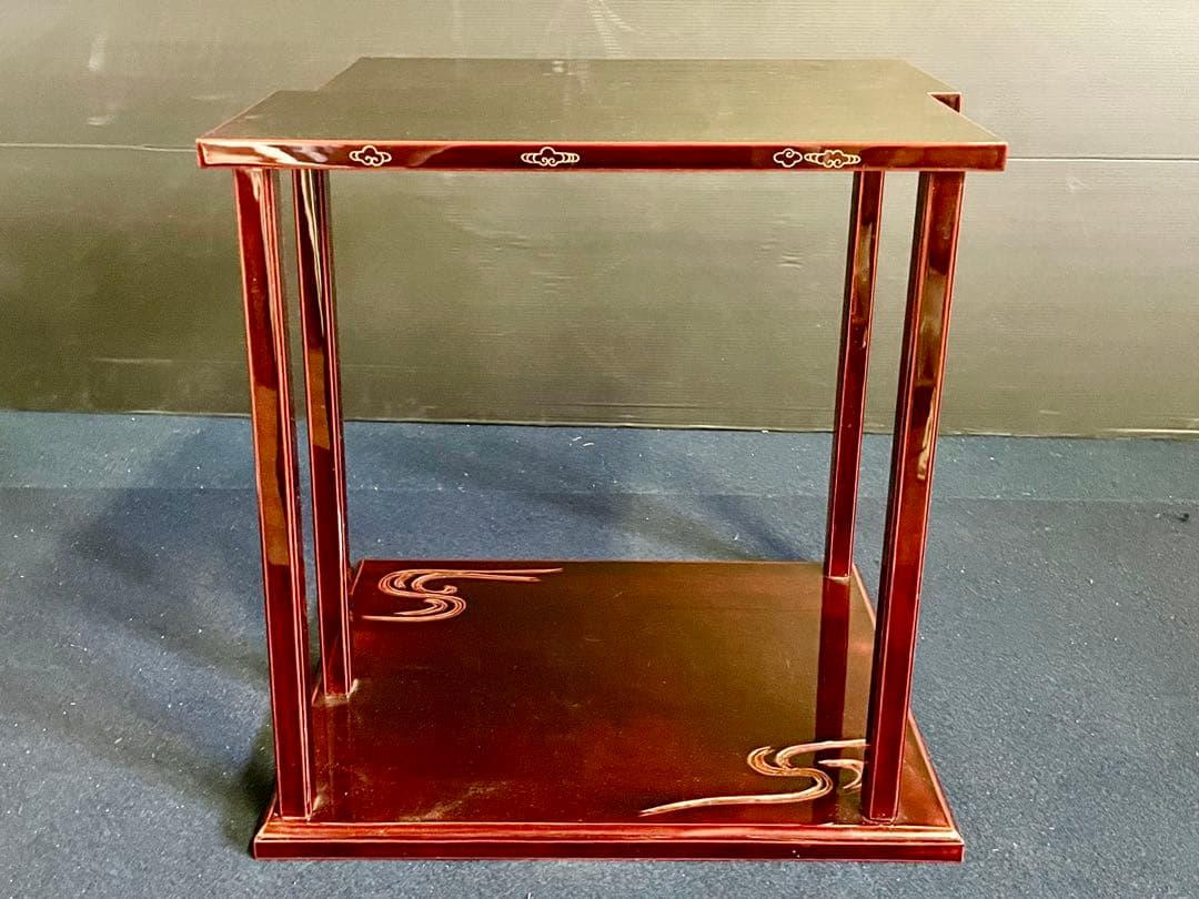 割引❣️「母」 鵬雲斎好 山雲棚 輪島塗 茶平一斎 裏千家 共箱 （93F①）