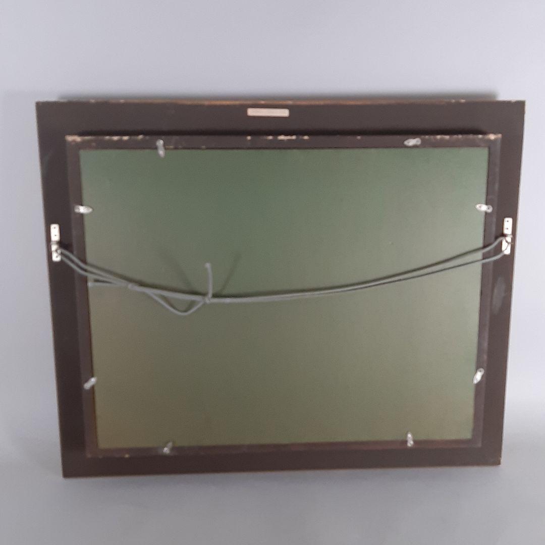 No4605 額装　菅野矢一「教会の春」油彩画　直筆サイン　箱付　絵画　送料無料