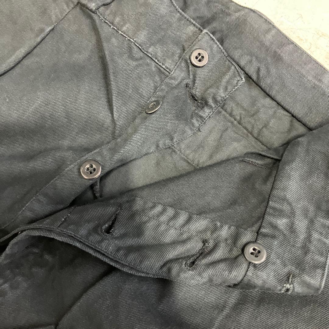 1950’s~ フランス軍　m52 黒染め　チノ　blackdye