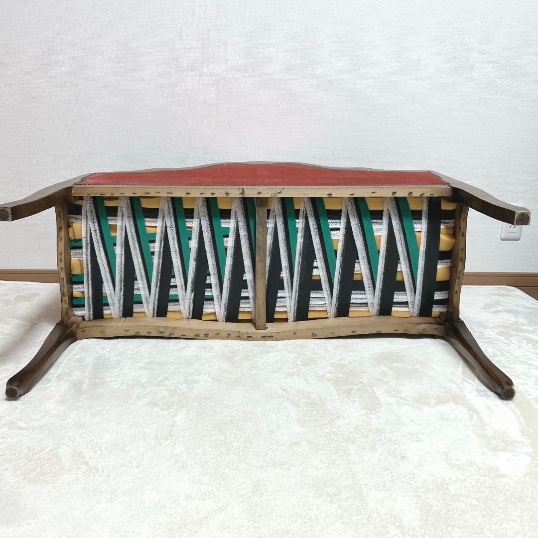 ✦ロココ調✦ 木彫ベルサイユソファー ✦ 2人掛け ラブソファ ✦ ベルベット