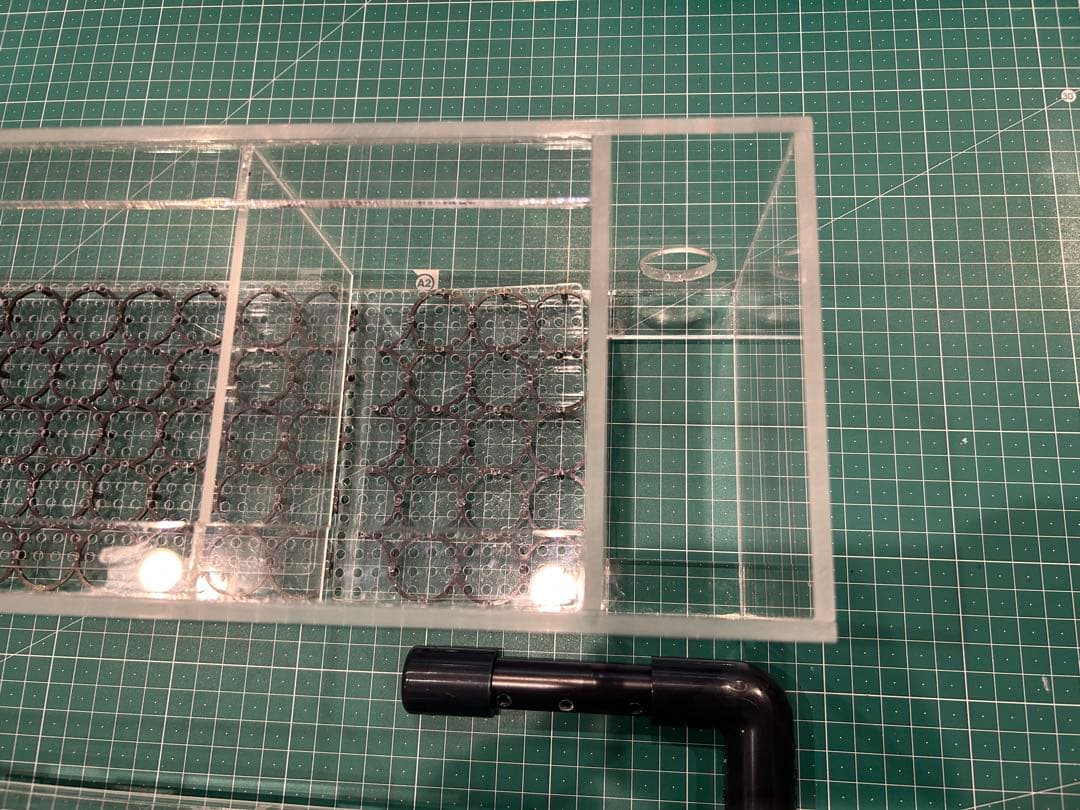 上部濾過式アクアリウム水槽アクアポニックス仕様　60cm幅水槽用