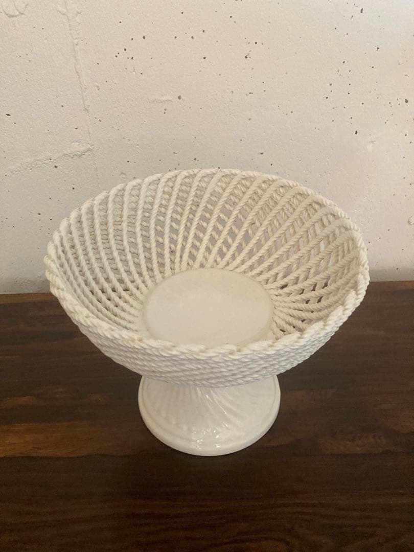 期間限定値下げ！　フランス　アンティーク　コンポティエ　編み編み