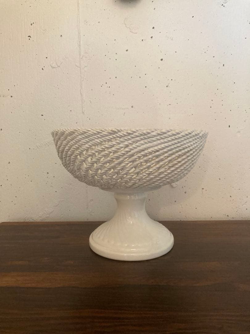 期間限定値下げ！　フランス　アンティーク　コンポティエ　編み編み