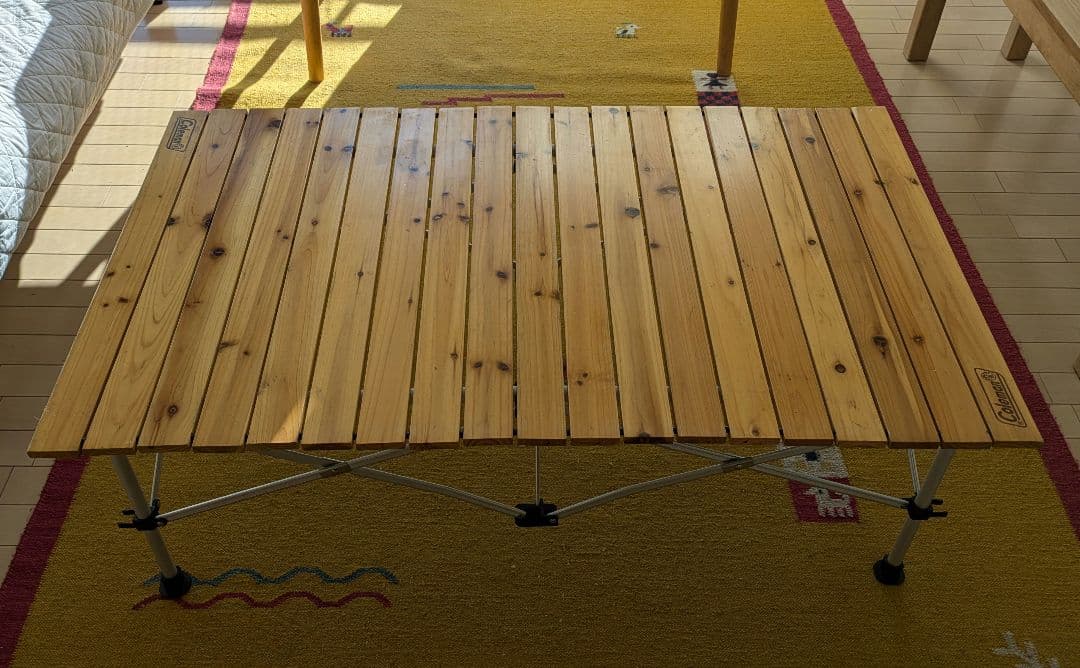 コールマン　ナチュラルウッドロールテーブル110 廃盤カラー