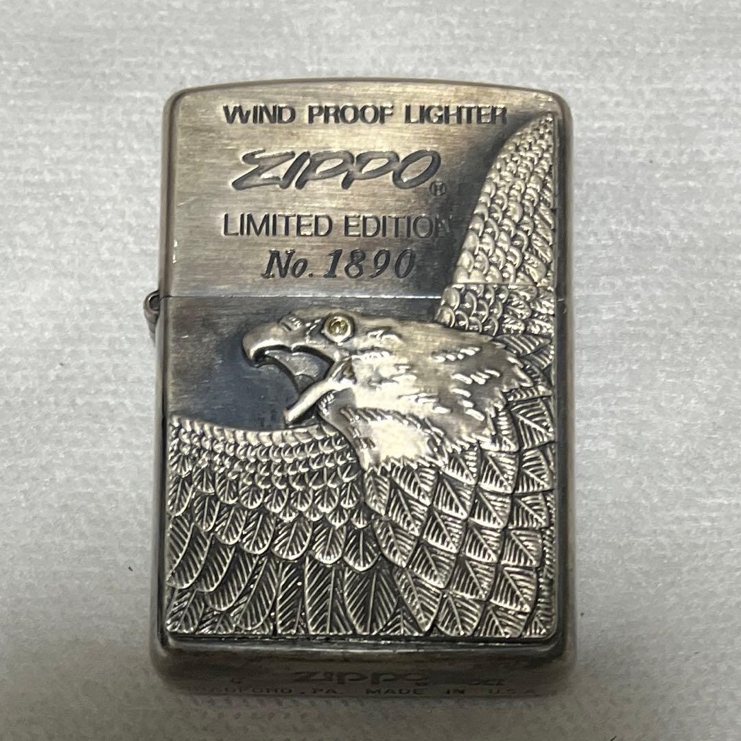 18888→12/31まで‼️【2000個限定】zippo 天然ダイヤ イーグル