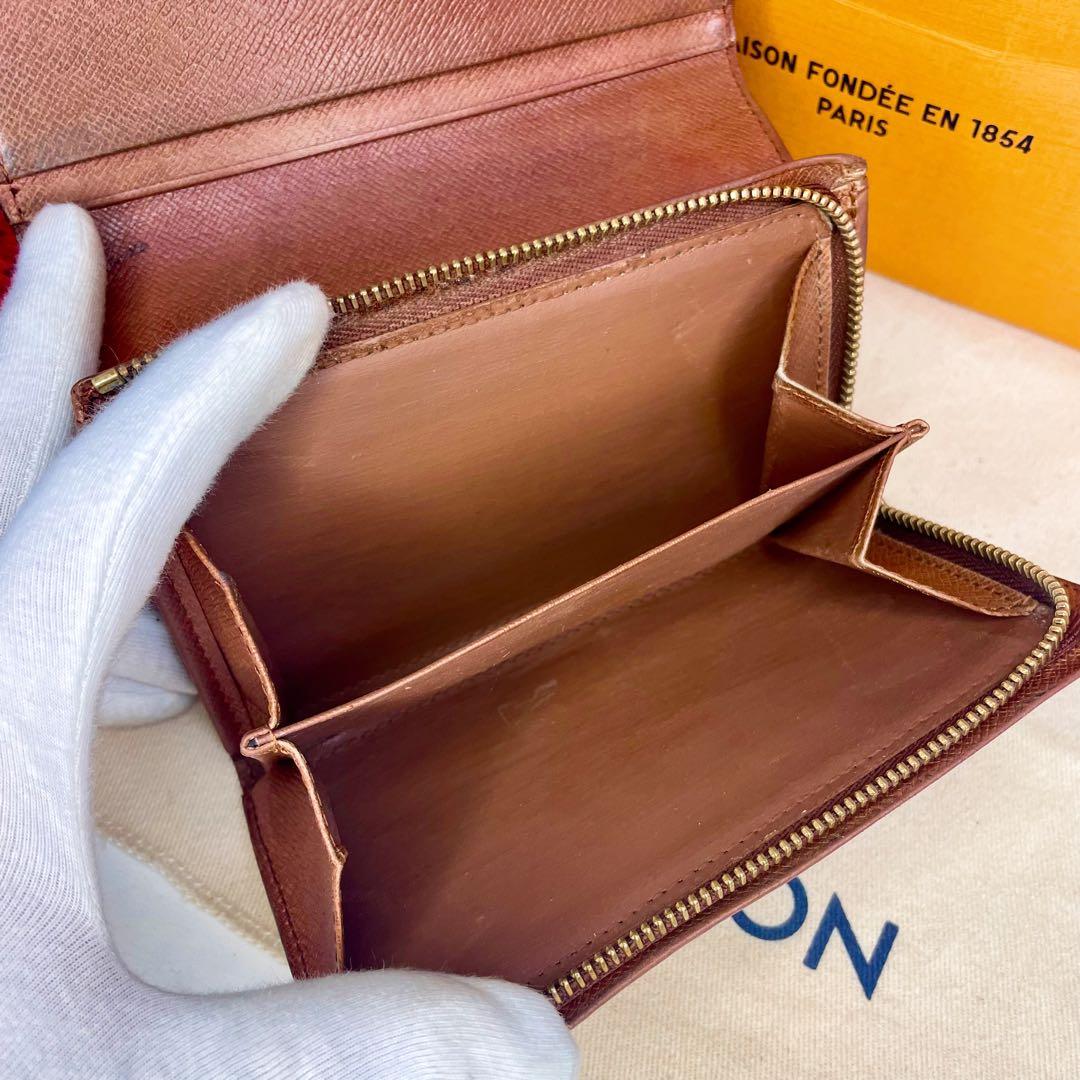 ルイヴィトン トレゾール モノグラム L字ファスナー 折り財布