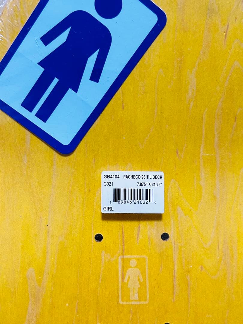 GIRL 新品デッキ7.87インチ Tyler Pachecoスケートボード