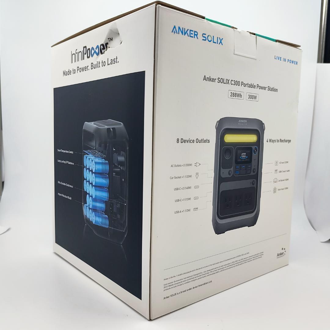 Anker Solix C300 ポータブル電源 288Wh リン酸鉄 キャンプ