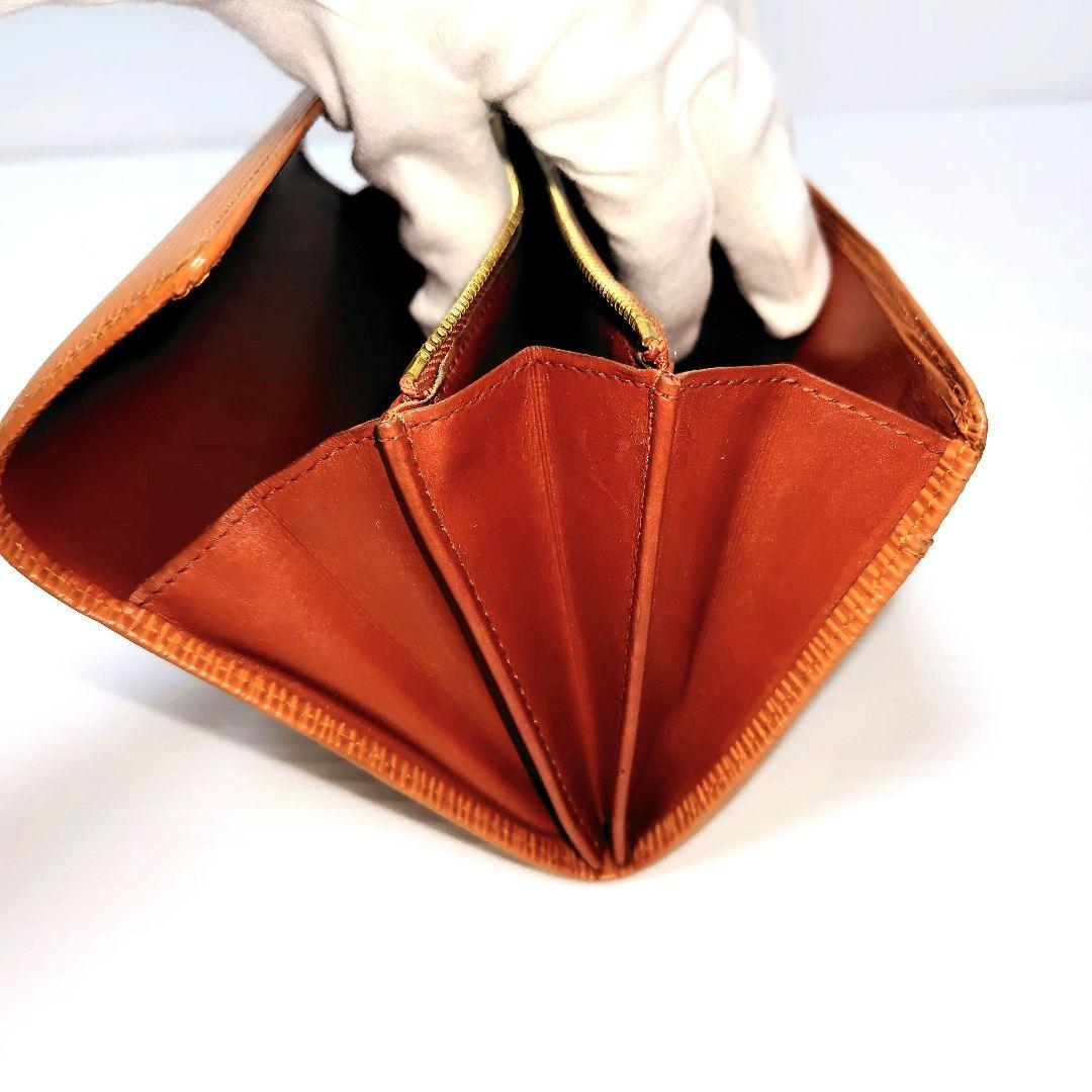 ルイヴィトン M63578 エピ 二つ折り 長財布 ウォレット ブラウン系