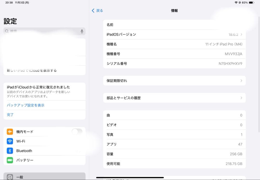iPad Pro M4 11インチ 256GB Apple pencil Pro