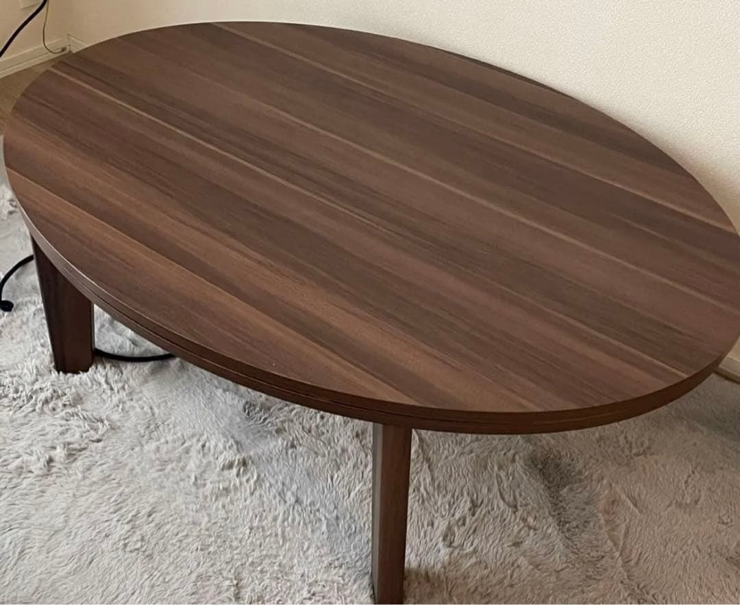 【★わい】RASIK 楕円形こたつ 2点セット 楕円形