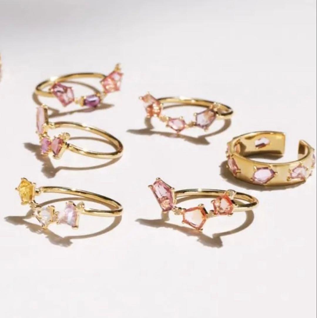 ARTIDAOUD 「eden」 6th マルチサファイアカーブドリング