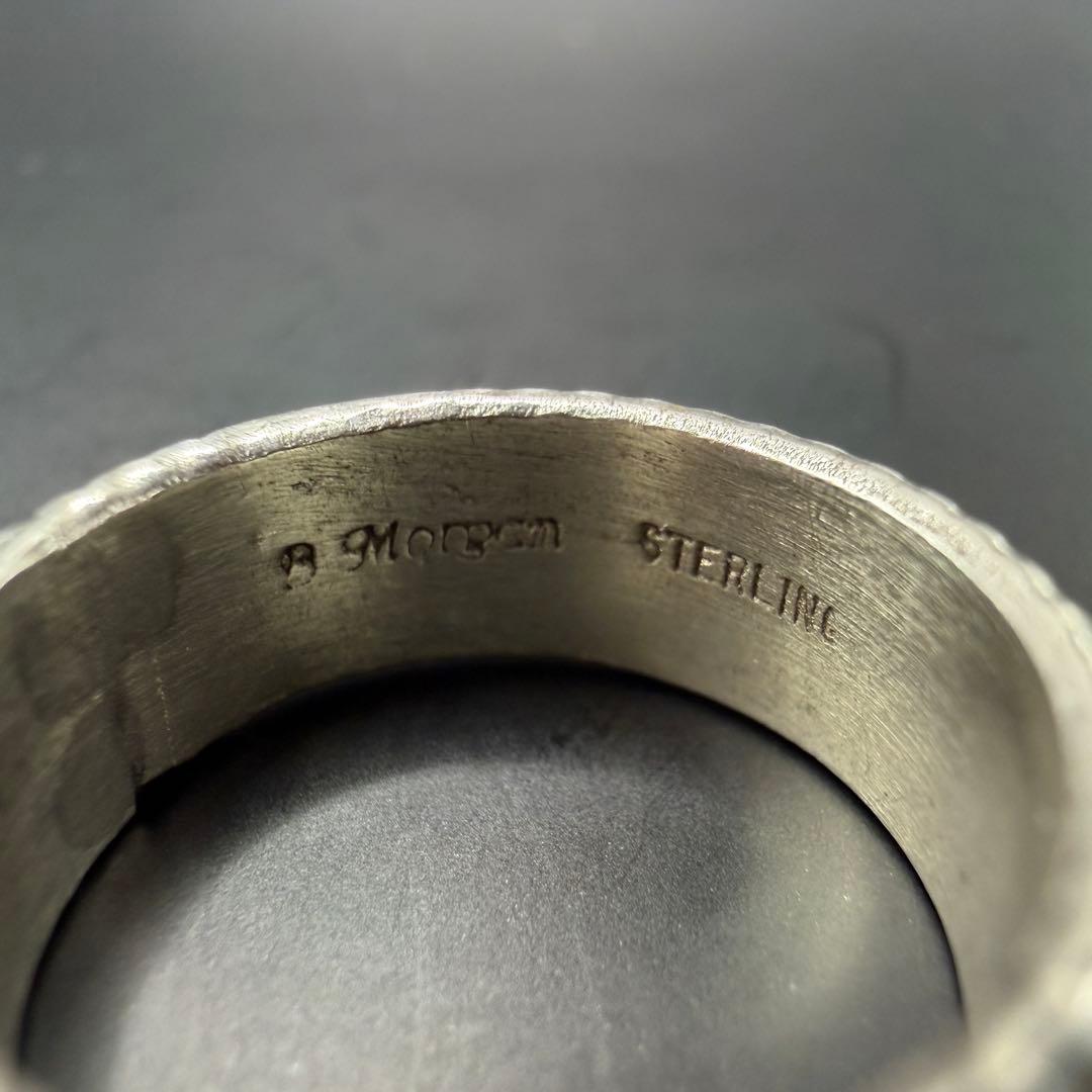 【NAVAJO】Bruce Morgan シルバーバンドリング 12号