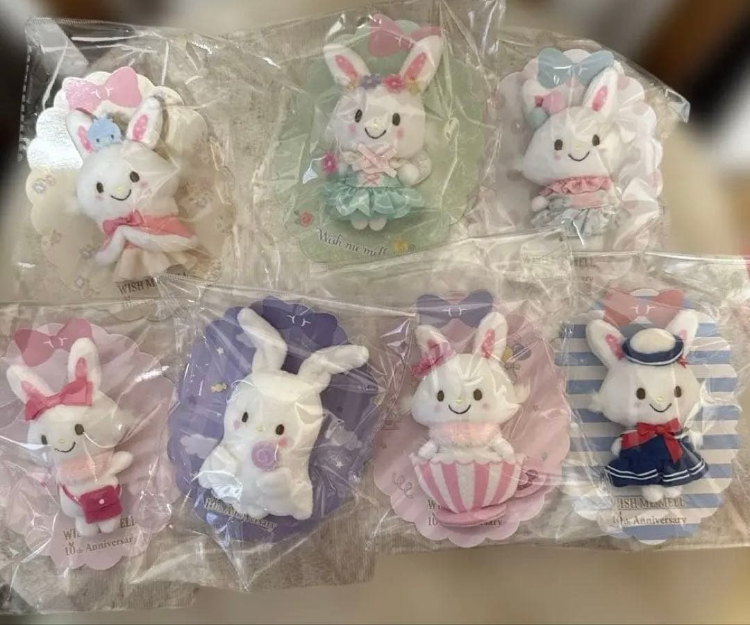 サンリオ　ウイッシュミーメル　10周年　ピューロ限定　マスコットブローチ　7点
