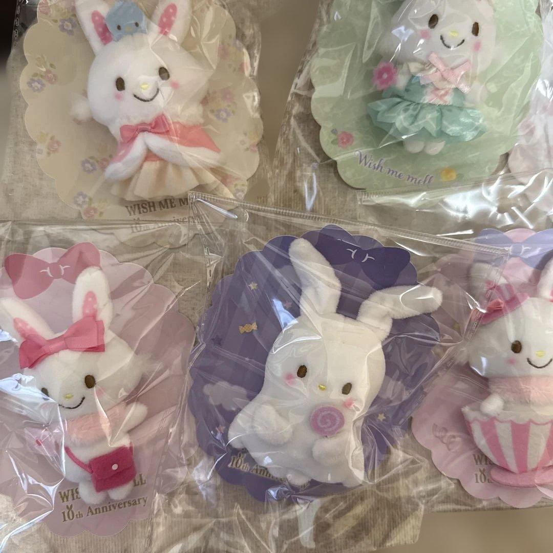サンリオ　ウイッシュミーメル　10周年　ピューロ限定　マスコットブローチ　7点