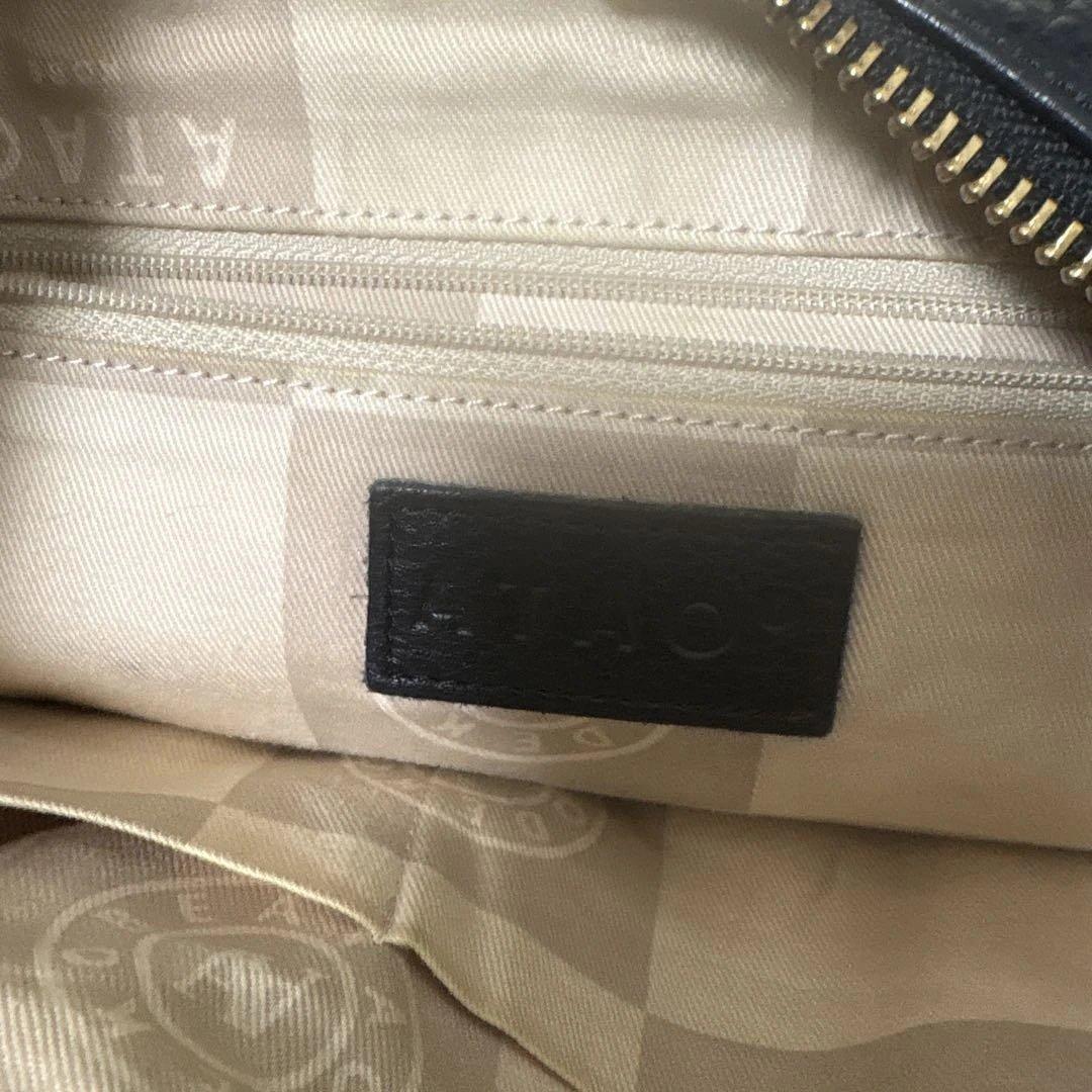 ATAO 黒 レザーハンドバッグ