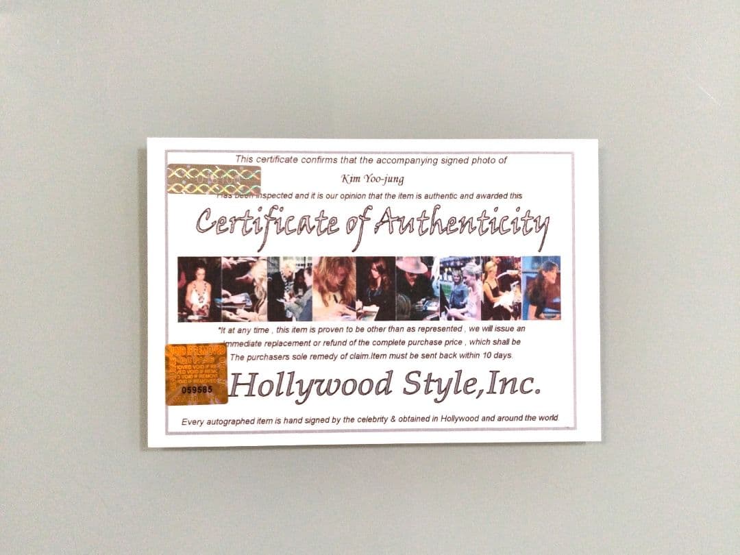 セール中…キム・ユジョン直筆サイン入り2Lサイズ写真…20世紀のキミ…5