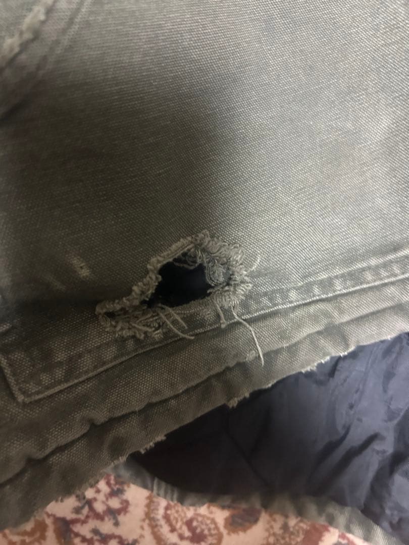 Carhartt 襤褸トラディショナルジャケットダークグリーン USA製