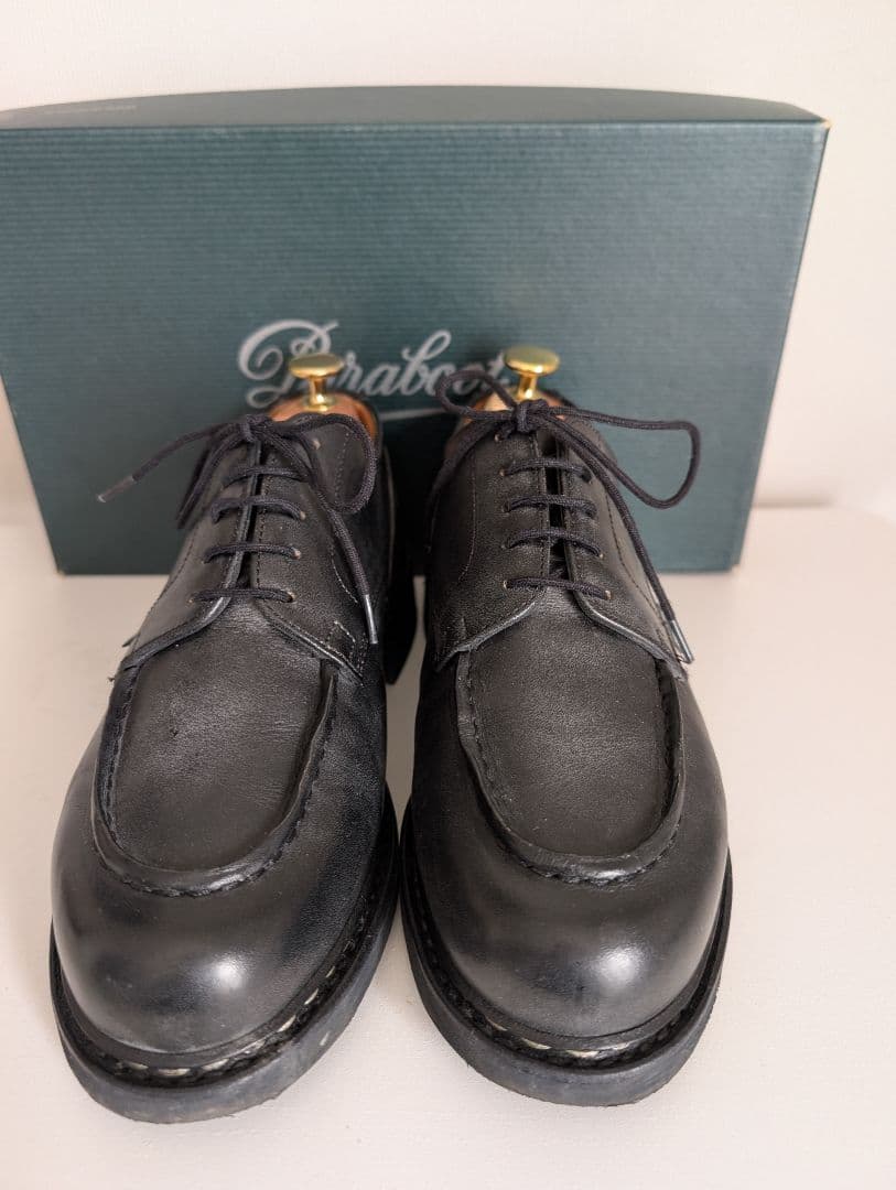 【美品】パラブーツ　シャンボード　ブラック　5.5サイズ シューツリー付き