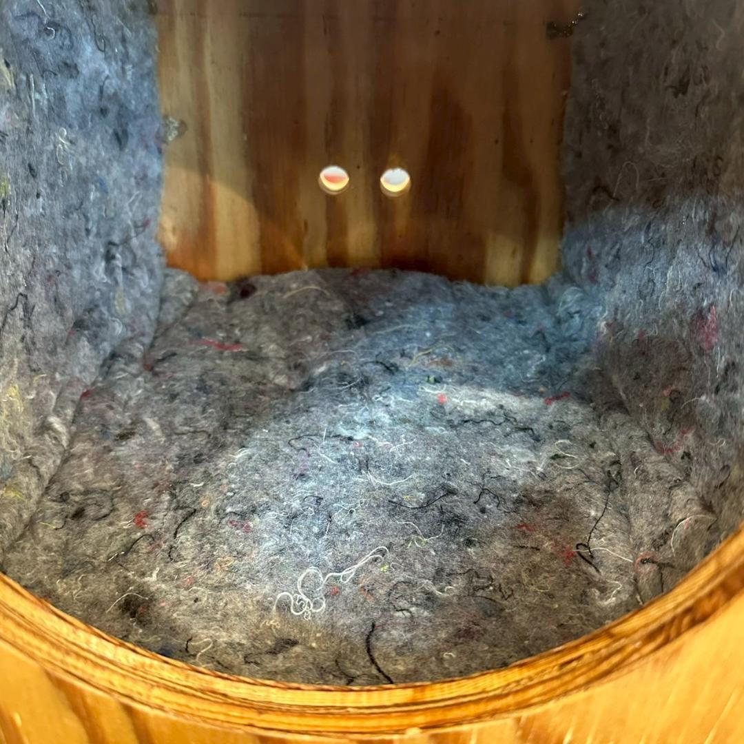 新品【2個セット】木製ペットハウス コンセント穴付き 天然木 箱型 立方体