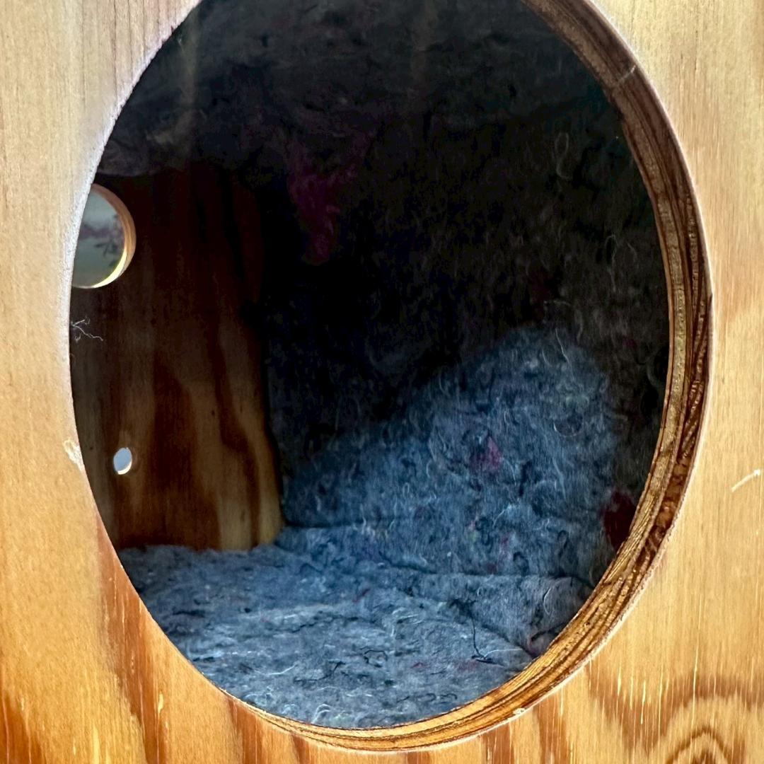 新品【2個セット】木製ペットハウス コンセント穴付き 天然木 箱型 立方体