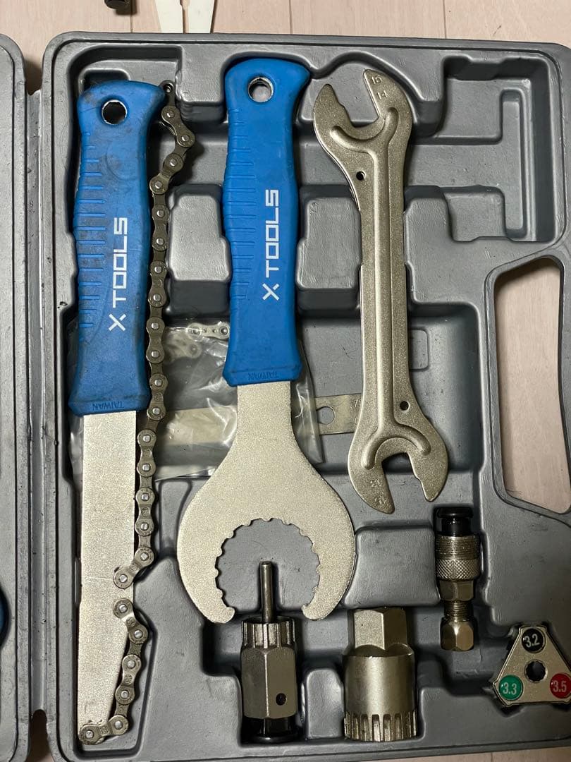 自転車 ロードバイク マウンテンバイク 修理キット 工具セット 収納ケース