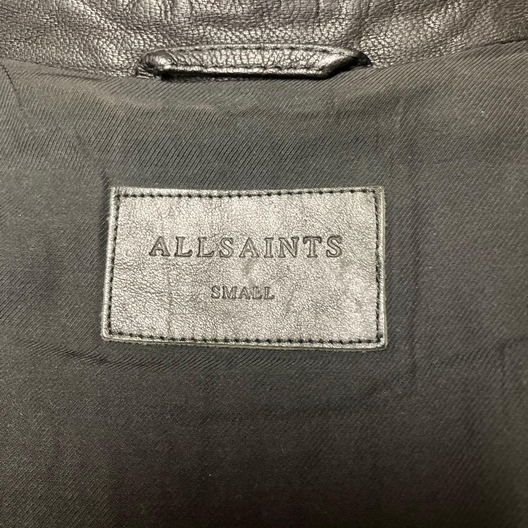 ALL SAINTS フロントダブルジップライダース