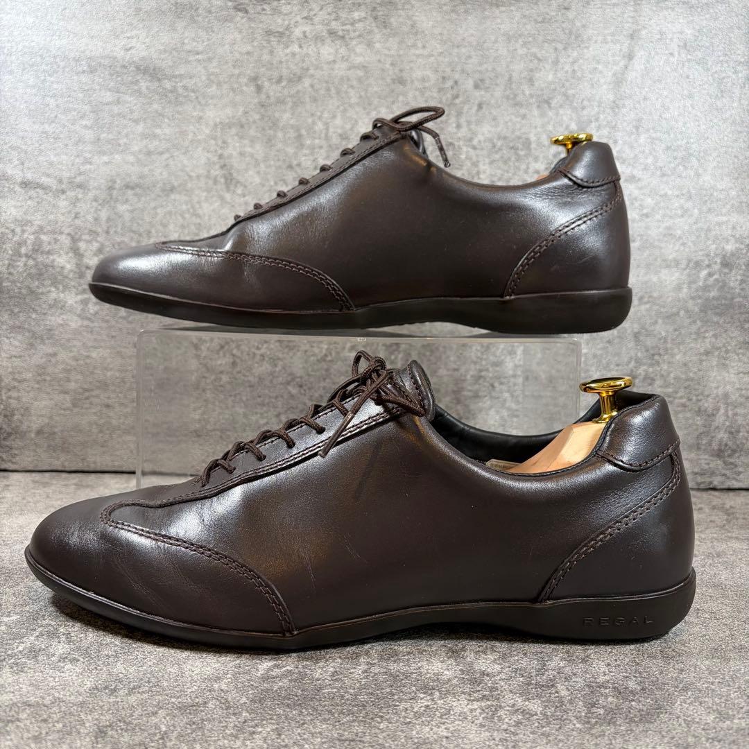 （美品）　REGAL リーガル　レザースニーカー　ゴアテックス　ダークブラウン