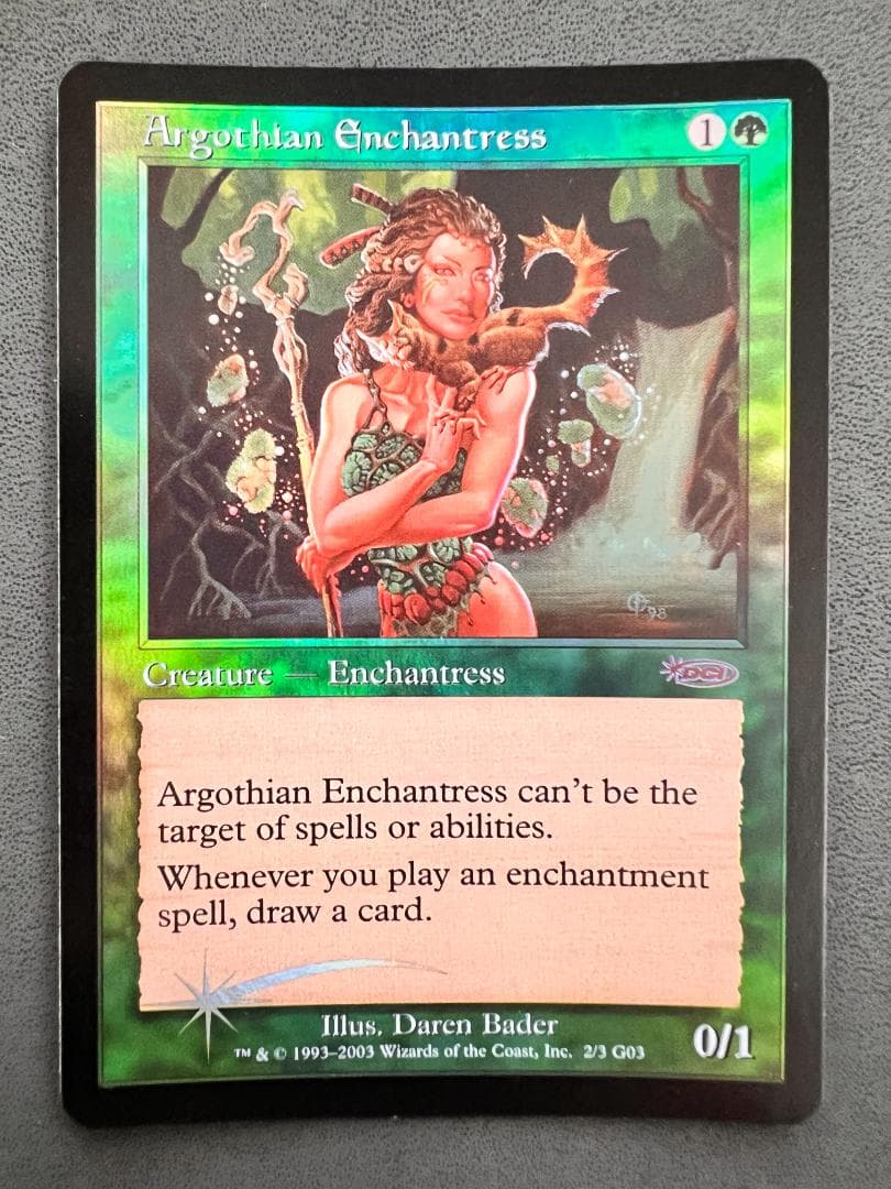 foil アルゴスの女魔術師/Argothian Enchantress